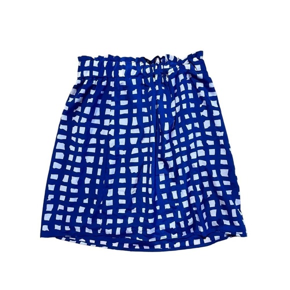 Beautiful Women's Francesca's Dina Be Blue/White Summer Skirt. Elastic waist. SM - Picture 3 of 7